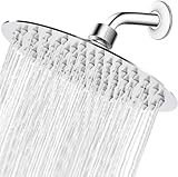 10 Zoll Regendusche Duschkopf, 304 Edelstahl Regenduschkopf Verstellbarer...