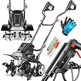 MASKO® Motorhacke elektrisch | Gartenfräse 1500 Watt 40cm Breite 20cm Tiefe |...