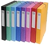 Exacompta 50300E Premium Sammelbox aufgebaut mit Gummizug 25 mm breit aus extra...