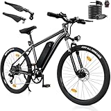 Finbike E Bike mit USB-Slot, 26' Elektrofahrrad Abnehmbarer 10400mAh Akku,7-Gang...