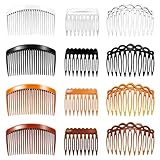 12 Stück Haarkamm zum Stecken, French Side Hair Combs, Kunststoff Twist...