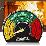 Kaminofen Thermometer Magnetisch Holzbrenner-Aufsatzthermometer, Kaminofen...