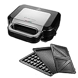 Russell Hobbs Multifunktionsgerät 3-in-1 [Sandwichmaker, Waffeleisen,...