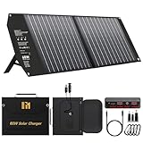 Mesuvida 60W Solarpanel Faltbar mit 5 Anschlüssen, 18V MC4 höhere Leistung /...