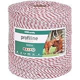 VOSS.farming Weidezaunlitze Profiline 1000m, 1x0,25 Kupfer, 8x0,2 NIRO, Weiß...