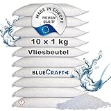 Bluecraft - 10x 1 kg Luft-Entfeuchter Granulat im Vliesbeutel Nachfüllpack...