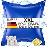 bonsport Poolkissen XXL Winter 120x120cm - JETZT NEU: DOPPELT VERSCHWEISST -...