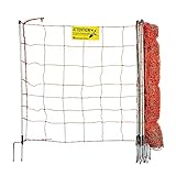 horizont strongLine Schafzaun 50m, 90cm hoch -14 Fiberglaspfähle Schafnetz mit...