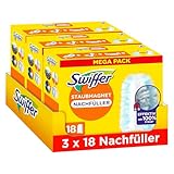 Swiffer Staubmagnet Nachfüllpackung, 54 Tücher (3×18), Fängt Und Schließt...