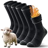 TANSTC Merino Socken Herren 43-46 Wollsocken Thermosocken Damen Thermo...