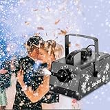 Schneemaschine mit Fernbedienbare 900 W - Tragbare Schneekanone mit 9...