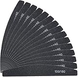 URAQT Professionelle Nagelfeile, 16 Stück, doppelseitig, Feile 100/180,...