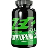 Zec+ Nutrition Tryptophan – 120 hochdosierte Kapseln mit 500 mg L-Tryptophan,...