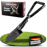 Klappspaten Fritz-Cell Bundeswehr Feldspaten Stil CC1 Mini mit Hacke und Tasche...