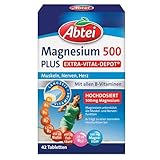 Abtei Magnesium 500 Plus Extra-Vital-Depot - hochdosiert - mit allen B-Vitaminen...