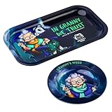 Granny's® Exclusive Rolling Tray aus Metall | 27 x 16,5cm | Zum Drehen |...