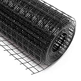 Wiltec Maschendrahtzaun Schwarz 100 cm x 10 m, 0,9 mm Stärke 19x19 mm...