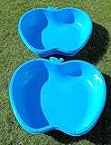 2-er Sandbox Sandkasten in Apfelform XL (Blau)