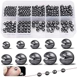 Annyswit 300 Stück/10 Größen Bleischrot Angelblei Set 2g 1.5g 1.2g 1g 0.8g...