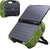 Tragbare Power Station mit integriertem Solarpanel, 614WH/192000mAh...