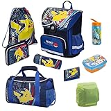 Pokémon Schulranzen Set mit Dose, Flasche und Sporttasche für die 1. Klasse -...