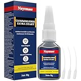 30g Gummikleber Extra Stark Wasserfest, Starke Bindung Gummi kleber Schwarz für...
