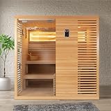 Home Deluxe - Traditionelle Sauna - Neola - 200 x 160 x 200 cm - für 5 Personen...