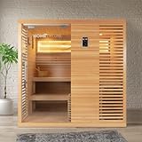 Home Deluxe - Traditionelle Sauna - Neola - 200 x 160 x 200 cm - für 5 Personen...