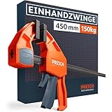 Presch Einhandzwinge 450mm – Schnellspannzwinge mit 150kg Spannkraft für...