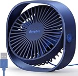 EasyAcc USB Ventilator, Mini Ventilator, Leise USB Tischventilator mit 2 Jahre...