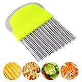 Wellenschneider für Gemüse und Obst, 1 Stück Pommes Wellenmesser,...