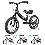 YBIKE 2 in 1 Laufrad, Kinderlaufrad und Kinderfahrrad Dual-Use-Funktion,...