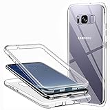CHIMUCO Hülle für Samsung Galaxy S8 Handyhülle 360 Grad, Transparent Full...