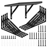 Regalhalterung, 8 Stk Regalwinkel, Regalträger Schwerlastwinkel, 90 Grad Metall...