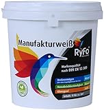 RyFo Colors Manufakturweiß 1l (Größe wählbar) - unsere beste Profi...