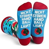 Lavley Nicht Stören Handball Läuft Socken Lustiges Geschenk für Männer und...