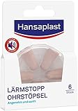 Hansaplast Lärmstopp Ohrstöpsel (6 Stück), sanfter Gehörschutz ideal zum...