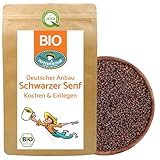 BIO Schwarze Senfkörner 500g - Deutscher Anbau - Würzen & Senf herstellen -...