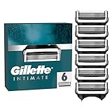 Gillette Intimate Rasiererklingen, 6 Ersatzklingen, mit verbesserten...