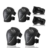 BURSUN Knieschoner Kinder, Verstellbar Schoner Inliner Kinder Knieschützer...