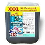 VERY Active-GEL | dickflüssiges Universal-Waschmittel, 10l Vorratspack, 333...