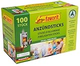 100 Anzündsticks Kaminanzünder Anzünder Grill Ofen u. Kamin-Anzünder 100...