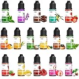 Lebensmittelarom, Food Flavour Drops - 16 Konzentrierte Lebensmittel Aromaöl...