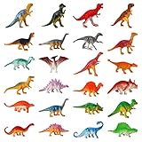 FANTESI 24 Stück Dinosaurier Figuren, Dinosaurier Spielzeug Klein Dino Figuren...