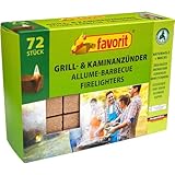 Favorit Anzünder für Grill, Kamin; Echtholz und Wachs, besonders brennstark,...