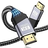 TEFLOTY HDMI 2.1 Kabel 8K - HDMI Kabel Ultra Highspeed 48Gbps 8K@60Hz 4K@120Hz...