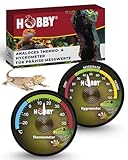 HOBBY Terraristik analoges Hygrometer & Thermometer I zur exakten Kontrolle der...
