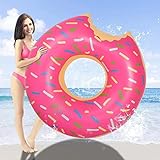 Schwimmreifen für Erwachsene, Schwimmring Donut Aufblasbarer Schwimmring 120cm, Sommer Wasser Spielzeuge Schwimm Pool Ring (Donut)