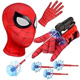 Spider Launcher Handschuh mit Kinder Maske,Handgelenk Spielzeug Set,Spielzeug...