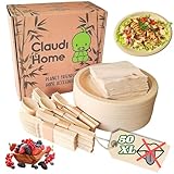 Claudi Home XL Einweggeschirr mit 250 Teilen für 50 Personen. Ökologisches...